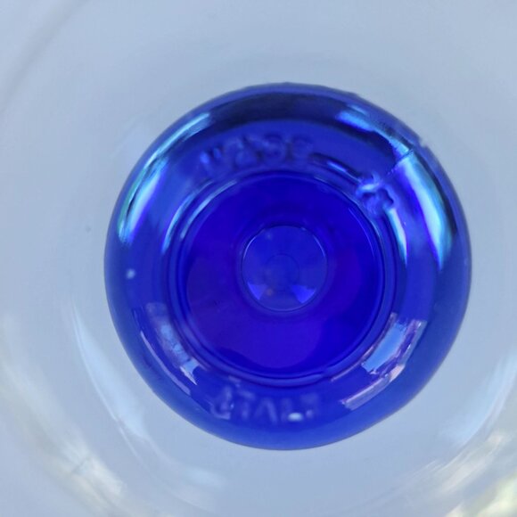 Bormioli Rocco Minorca Footed Dessert Margarita Glasses Set Of 2 Blue Stem - Picture 9 of 13